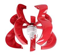 Halearo 12V 24V Wind Turbines Generator Low Wind Speed Efficient Vertical Axle Power Generator Kit for Street Lights, Red Gourd Shape (200W)