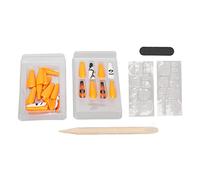 Halearo 30pcs Halloween False Nails Women Full Cover Fake Nails Set with Bright Delicate Patterns for Holiday Party DIY Art (0070-CM10)