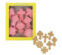 Halearo 3D Biscuit Cutters Reusable Food Grade PP Hand Press Set (#4)