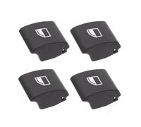 Halearo 4PCS Window Switch Button Cap Covers Premium Design for 3 Series E46 1999-2005 Electric Window Control Switch Buttons Made of Durable ABS