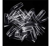 Halearo 500Pcs French Nail Tips, Durable Half Cover Artificial Nails, Perfect for Nail Art At Home or Salons, Made From Synthetic Resin (As Shown #90)