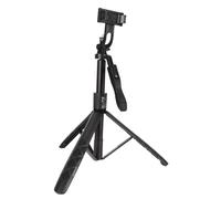 Halearo 60 Inch Extendable Phone Tripod Stand, Collapsible Selfie Stick Tripod with Detachable Wireless Remote for Video Recording Live Streaming Vlogging