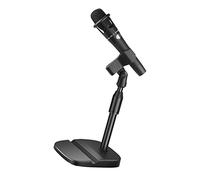 Halearo Adjustable Desktop Microphone Stand Stable Weighted Base for Live Streaming Karaoke Tabletop Mic Holder for Short Distance Recording Thickened Plastic (#2)
