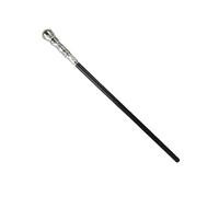 Halearo Ancient Egyptian Pharaoh Staff Scepter with Hieroglyphic Design 24.8in Plastic Prop for Halloween Costume Party (Silver Round Head)