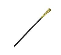 Halearo Ancient Egyptian Pharaoh Staff Scepter with Hieroglyphic Design 24.8in Plastic Prop for Halloween Costume Party (Golden Round Head)