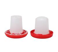 Halearo Automatic Sleeve Chick Feeder and Waterer Kit for Pigeons Chicks Poultry, Detachable and, 9.2x10.2cm/3.6x4.0in