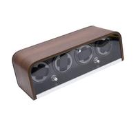 Halearo Automatic Watch Winder for 4 Mechanical Watches Elegant Design Quiet Operation Display Storage Box with LED Light for Home