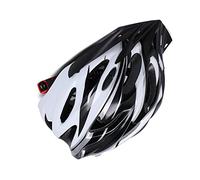 Halearo Bike Helmet for Adults Lightweight Adjustable Buckle EPS PC Safety Helmet with High Visibility Colors for Cycling Skating Motorcycling (Black White)