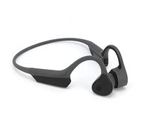 Halearo Bluetooth Headphone Portable Wireless Stereo Bone Conduction Headset for Outdoor Sports and Gaming Activities Gray ABS