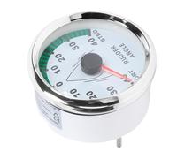 Halearo Boat Rudder Angle Indicator Gauge, 0-190ohm Signal, 9-32V 85mm Rudder Angle Indicator Meter for Boats, IP67, Stepper Motor, LR (White Dial Silver Bezel)