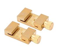 Halearo Brass Scribe Ruler Locator Block with High Durability, 2Pcs Positioning Limit for Marking Tools, Suitable for Steel Rulers, Applicable Scene: Enthusiasts