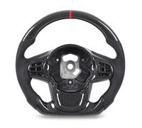 Halearo Carbon Fiber Steering Wheel High Performance D Shaped Racing Design for GR J29 A90 A91 2020+ with Perforated Leather and Red Stitching