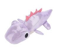 Halearo Crinkle Paper Dog Toy Soft Plush Bite Proof Squeaky Dog Toy with Double Stitched Edges for Interactive Play and Teeth Cleaning (Crocodilian)