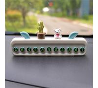 Halearo Cute Luminous Parking Number Plate, Multifunctional Temporary Parking Card For Cars, ABS Material, 15x7cm Size (#3)