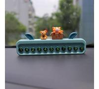 Halearo Cute Luminous Parking Number Plate, Multifunctional Temporary Parking Card For Cars, ABS Material, 15x7cm Size (#6)