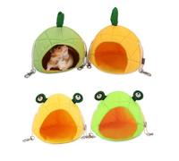 Halearo Cute Pet Fruit Cartoon Hanging Bed Soft Fleece Hammock for Small Pets Like Hamsters and Guinea Pigs 18x15 Cm (#2)