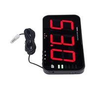 Halearo Digital Wall Hanging Sound Level Meter 13in Screen Decibel Reader with Alarm for Environmental Noise Monitoring ABS Black