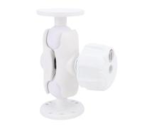 Halearo Double Socket Arm with 2 Round Plates Anti Theft Design for Fish Finder Bracket Tablets Durable Aluminum Construction 1.5in