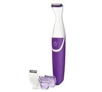 Halearo Electric Washable Women Hair Trimmer Clipper for Bikini Line, Precise and Beautiful Trimming for Home Use Purple