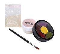 Halearo Fake Wound Scars Powder for Halloween Makeup, Reusable Putty for Costume Parties, Skin Tone Effect, 10g Set