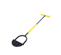 Halearo Garden Edging Tool Manual, Half Moon Shape Sawtooth with Long Handle, Wide Footplate for Lawn and Garden Tool Manual Edger Lawn