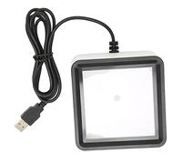 Halearo Hands Free Portable Desktop White Wireless Barcode Scanner for Fast Scanning At Mobile Payments