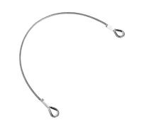 Halearo Heavy Duty Security Cable for Outdoor Travel, Durable Double Loop Steel Lock Cable, 25kN Load Bearing, 3.28ft Length