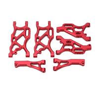 Halearo High-Strength RC Swing Arm Set, Premium Aluminum Alloy, Easy Installation for LIMITLESS, INFRACTION 6S, TYPHON 6S, 1/8 RC Car (Red)