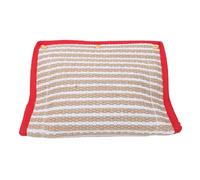 Halearo Jute Dog Bite Pillow Thick Bite Proof Tug Toy for Training, with Ergonomic Handle for Outdoor Obedience Exercise (Red)