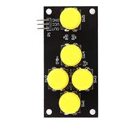 Halearo Keyboard Button Module Lightweight Design 2pcs Analog Signal 5 Button Key Module for Electronics Enthusiasts