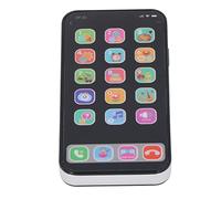 Halearo Kids Educational Simulation Cell Phone Toy with Music and Light Features for Children over 3 Years Old (English Black)