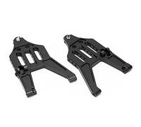 Halearo Lower Control Arms Aluminum Alloy 2pcs Lightweight Front Left Right for 1/7 RC Cars Replacement Parts (Black)