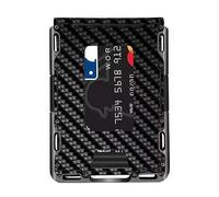 Halearo Magnetic Card Holder Stylish and Durable Credit Card Case for Business Cards and ID - Compact Design (BK)