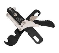 Halearo Manual Climbing Descender Self Locking Aluminum Alloy High Strength Device for Rock Climbing Cave Exploration 230x60mm 1 Unit