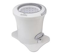 Halearo Manual Dewatering Machine Portable for Clothes Dehydration, High Speed 2500RPM for Dormitory Use, Ergonomic Design, Detachable Basket (White)