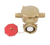 Halearo Marine Brass Junction Box Socket IP56 Durable 16A Electrical Connection for Boats Ships High Resistance