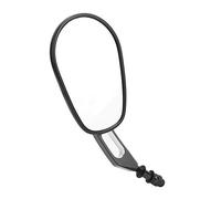 Halearo Metal Black Motorcycle Rearview Mirror, Stylish Replacement, Enhance Safety for Motorcycles, 2 Units