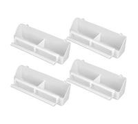 Halearo Pet Bird Food Water Bowl Hanging 2 in 1 Feeder Tools 4pcs Durable Plastic 8.3x3.5x2.6 in for Parrots Pigeons 4 X Bird Feeders