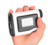 Halearo Portable 6X Magnification Golf Range Finder with HD Screen, 5-600 Meters Measuring Range for Golfers ((White))