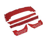 Halearo RC Car Side Pedal High Strength Aluminum Upgrade Parts for 1/7 1/8 Models Durable Lightweight Design (Red)