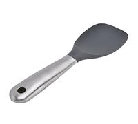 Halearo Rice Spoon Heat Resistant Odorless Soup Ladle for Kitchen Supplies Silicone Stainless Steel Black