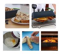 Halearo Silicone Baking Mold for Homemade Cakes and Bread, Easy Clean Bread Tray for Baking, 29.2x12.8cm Green and Black (Dark Gray)