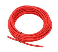 Halearo Solar Photovoltaic Cable High Temperature Resistant for Solar Power Systems XLPE Copper Tinned Wire 1 X 100ft (Red 10mm² 20m)