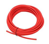 Halearo Solar Photovoltaic Cable High Temperature Resistant for Solar Power Systems XLPE Copper Tinned Wire 1 X 100ft (Red 10mm² 10m)