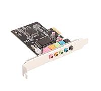 Halearo Sound Card 6 Channels Stereo Desktop Signal Conversion Hardware with Driver CD for Home Theater Enthusiasts Black Board