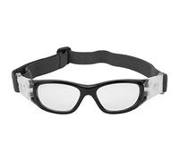 Halearo Sports Goggles Protective Polycarbonate Lens Adjustable Strap with Replaceable Lens Soft Nose Pads for Basketball Football Cycling Ages 5 to 15 (Black)