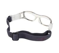 Halearo Sports Goggles Protective Polycarbonate Lens Adjustable Strap with Replaceable Lens Soft Nose Pads for Basketball Football Cycling Ages 5 to 15 (Gray)