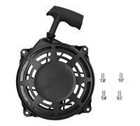 Halearo Steel Recoil Starter Pull Engine Start Replacement for BS 12 CID Engines, Compact and Lightweight Rewind Starter with Screws, Black, Suitable for Engines