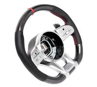 Halearo Steering Wheel for AMG Performance Carbon Fiber D-Type Racing Design with Perforated Leather Grip for A/B/C/E/S/G/GLC/GLE Class 2010+