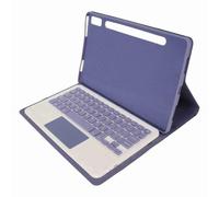 Halearo Tablet Keyboard Case with Touchpad and Pen Holder for Tab P11 Pro Gen 2 11.2in Device - Soft PU Leather - Complete Protection (Purple)